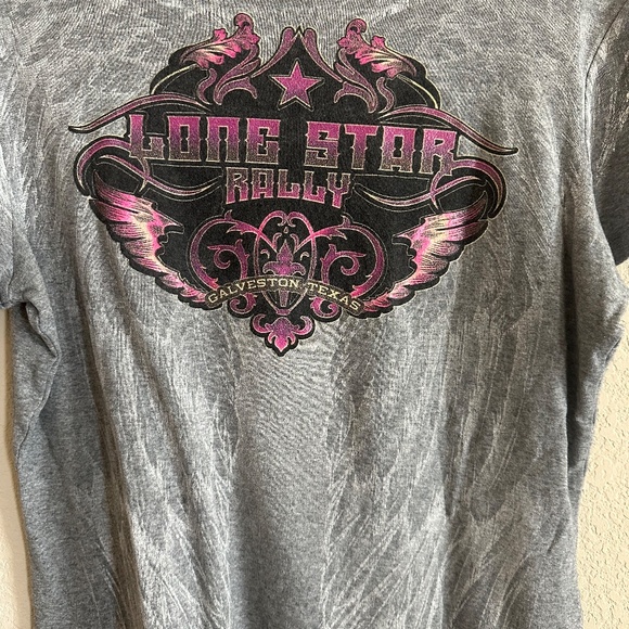 Collectible Tee Shirt Lone Star Motorcycle Rally Galveston Texas - Picture 2 of 5